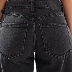 Cotton On Low Rise Straight Leg Black Denim Jeans Size 30
